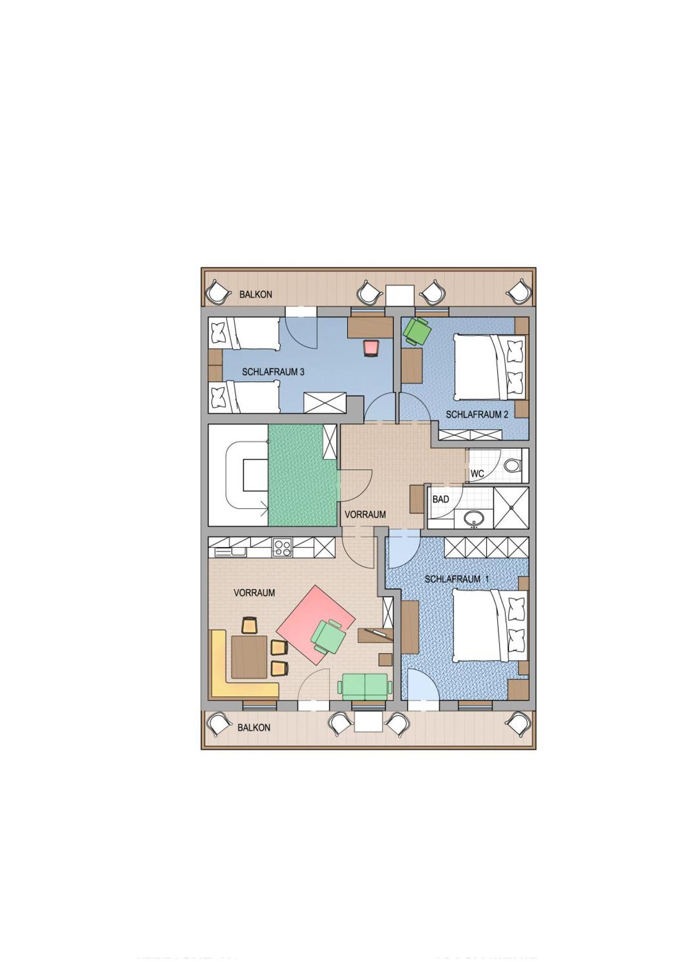 Appartement Scheibling Saint Wolfgang Quarto foto